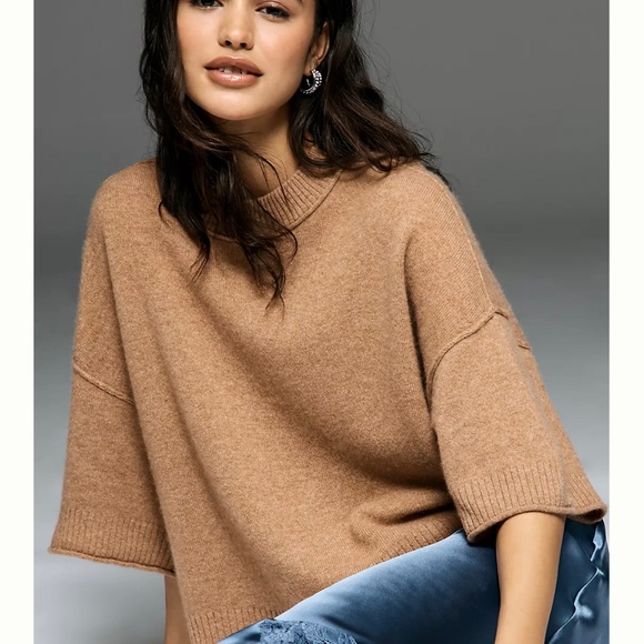 Anthropologie Sweaters - The Goldie Crew-Neck Cashmere Sweater